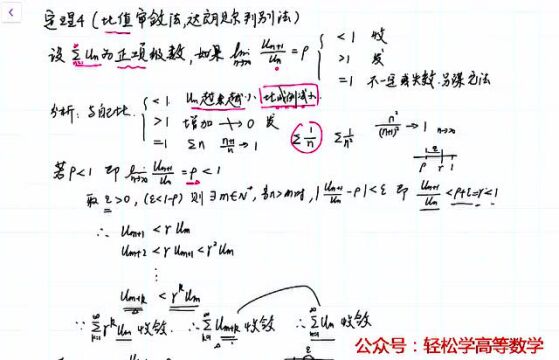 无穷级数基础视频(5)比值与根值审敛法