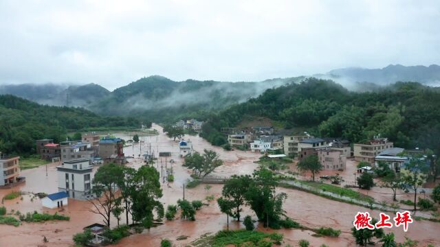 连平多地农田被淹,信号中断 | 危难时刻见真情,加油!