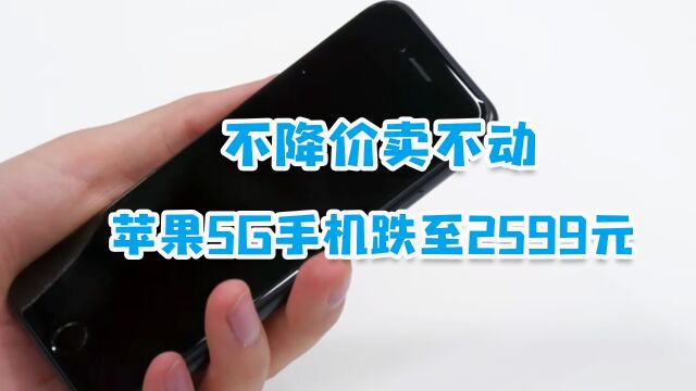 苹果5G手机跌至2599元,A15+LCD屏,不降价卖不动?