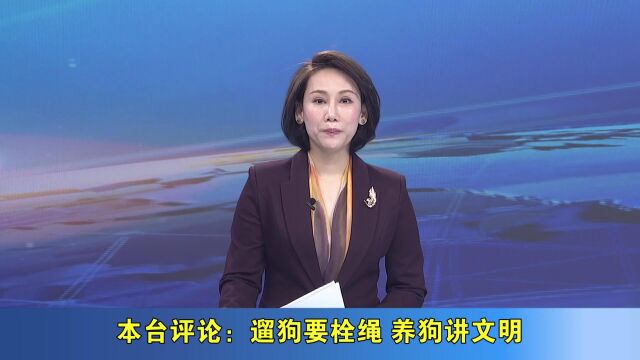 2022.6.18本台评论:遛狗要栓绳 养狗讲文明