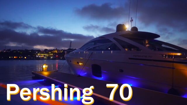 Pershing(潘兴)70型豪华游艇内部和外部游览