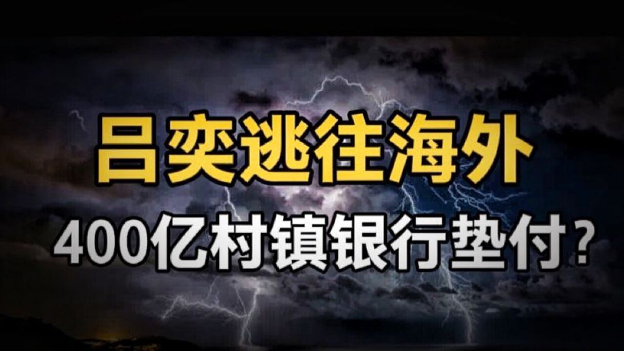 吕奕逃往塞浦路斯,400亿存款先行垫付,影子银行为何监管难度大