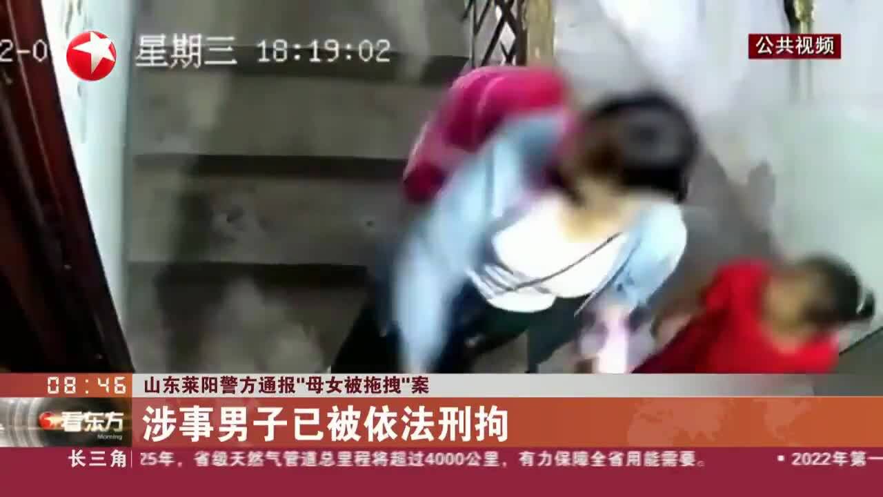 山东莱阳警方通报“母女被拖拽”案