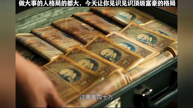 今天让你见识一下顶级富豪的格局.