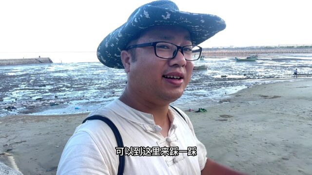 浙江温州平阳海西镇跳头风景区.这是不中国最大的泥浆滩涂沙滩