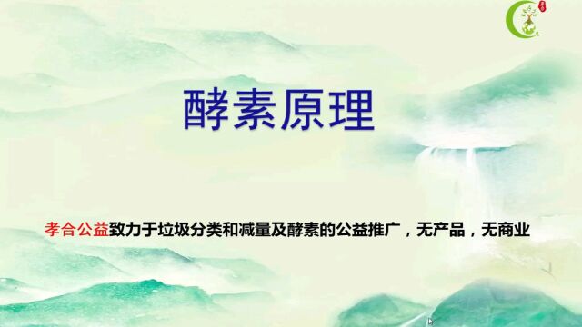 酵素原理!感恩关注孝合传统文化公众号!感恩转发视频!