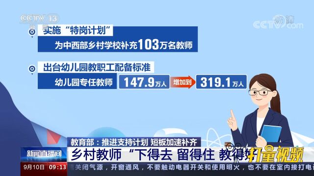 教育部:乡村教师“下得去、留得住、教得好”局面基本形成