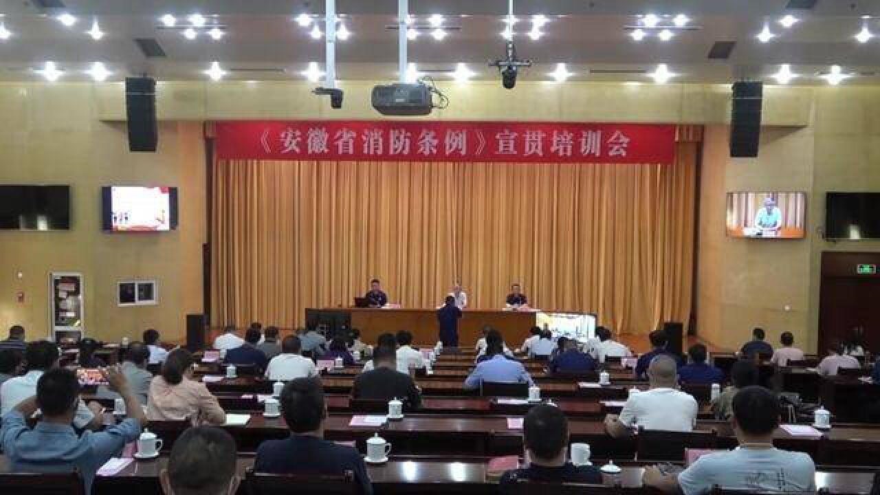 安庆市召开安徽省消防条例宣贯培训会,守护平安