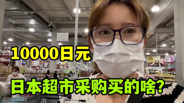 日本物价上涨,老公给我10000日元,让我去超市采购,都能买点啥?