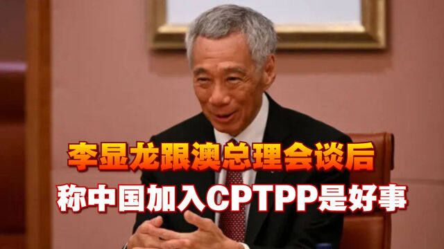 李显龙跟澳总理会谈后,对美国发出警告,称中国加入CPTPP是好事