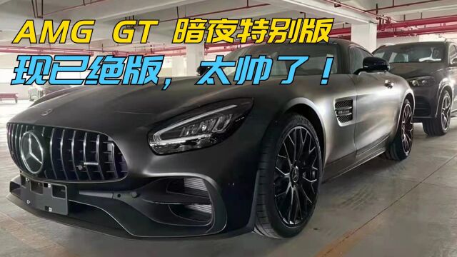 奔驰跑车里的颜值担当,AMG GT暗夜特别版,有多少人见过?