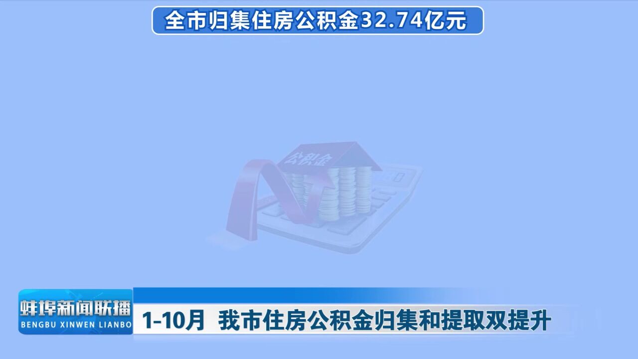 110 月 我市住房公积金归集和提取双提升