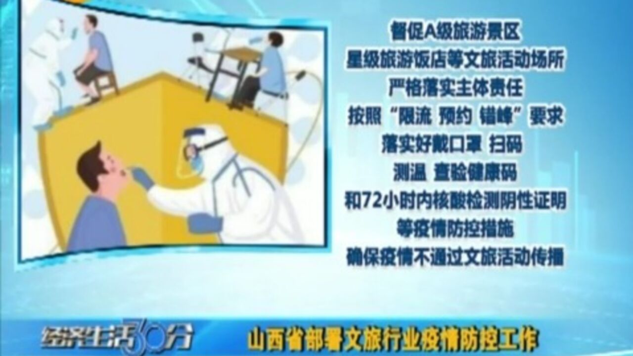 山西省部署文旅行业疫情防控工作