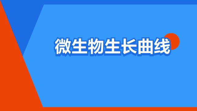 “微生物生长曲线”是什么意思?