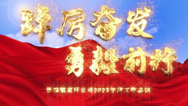 景德镇京环公司2022年度工作总结《踔厉奋发、勇毅前行》