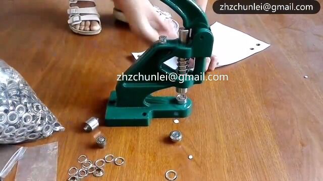 HD40 manual eyelet machine