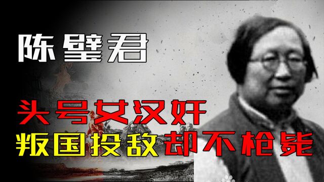 陈璧君,头号女汉奸,为何致死也不枪毙?