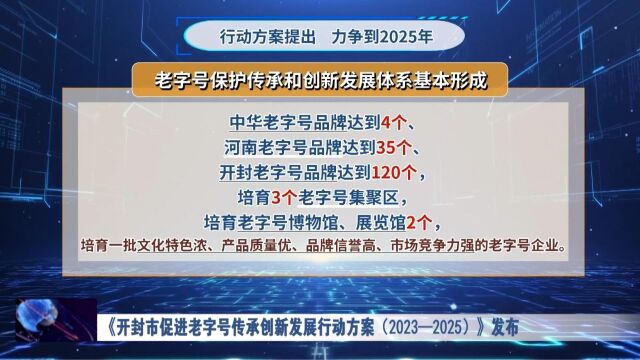 《开封市促进老字号传承创新发展行动方案(2023—2025)》发布