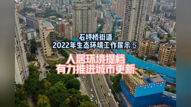 石坪桥街道2022年生态环境工作展示⑤ 人居环境提档 有力推进城市更新