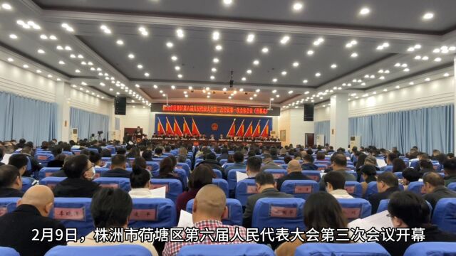 视频丨株洲市荷塘区第六届人民代表大会第三次会议隆重开幕