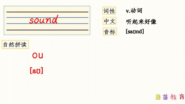 自然拼读:sound