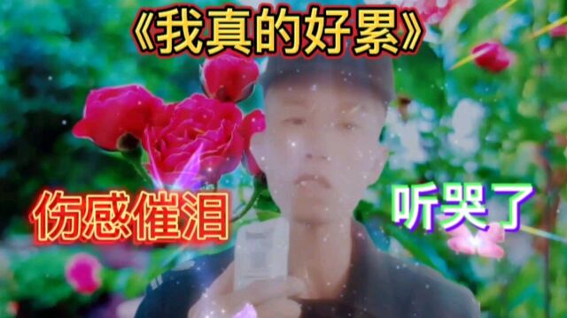 自唱一首伤感歌曲《我真的好累》催泪扎心听哭了!