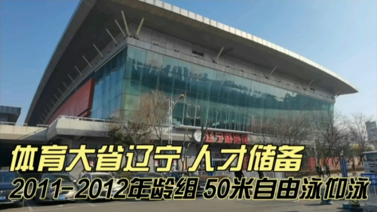 体育大省辽宁,人才储备,20112012年龄组自由泳仰泳