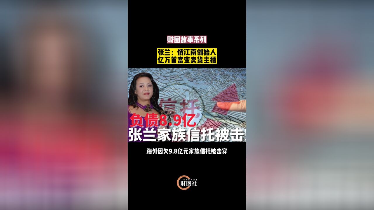 张兰:俏江南创始人 亿万首富变卖货主播|财圈故事系列一