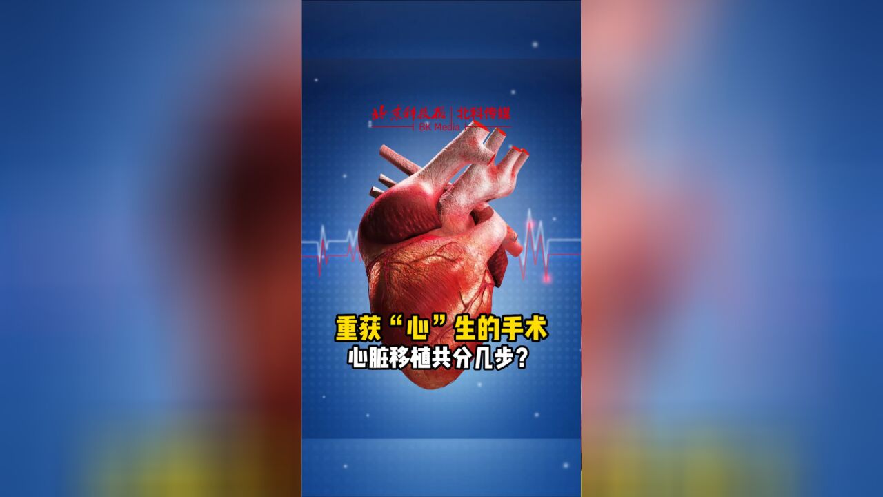 重获“心”生的手术!心脏移植共分几步?