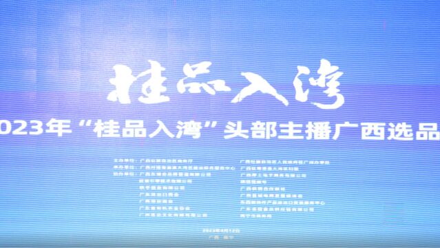 2023年“桂品入湾”头部主播广西选品会在南宁成功举办!