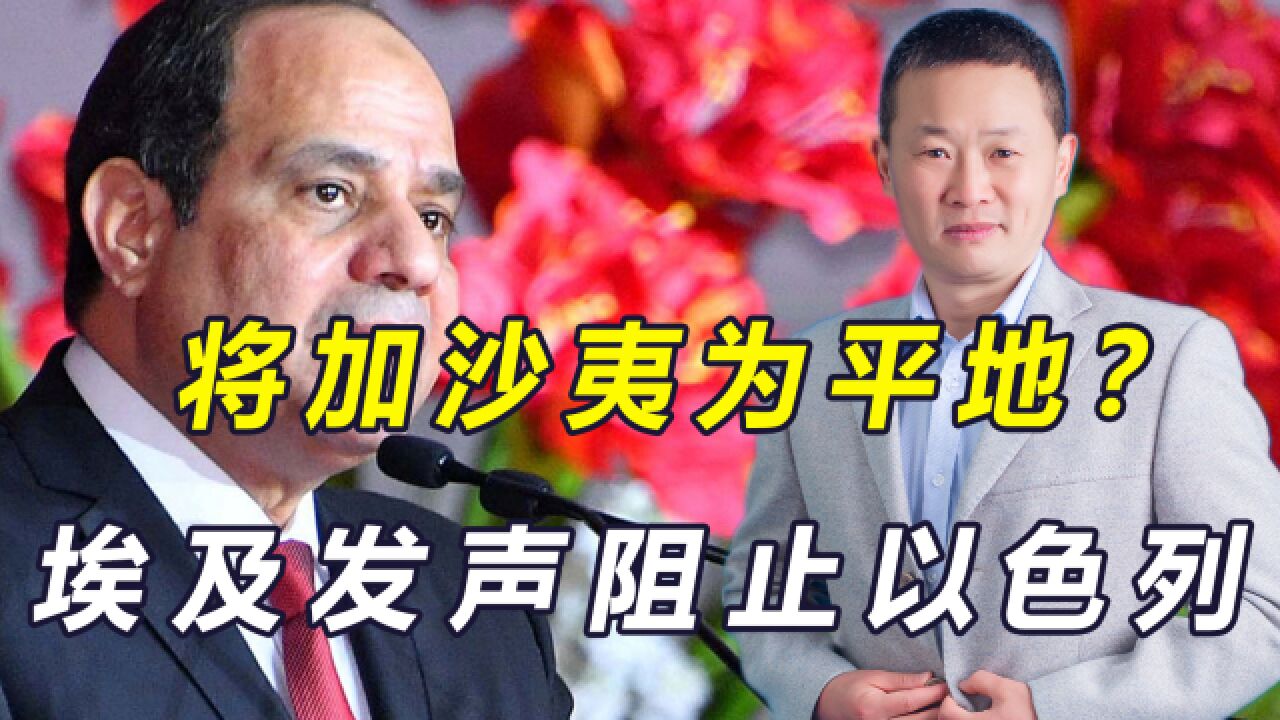 以色列下通牒将大规模进攻,埃及提条件:加沙居民必须留在本土