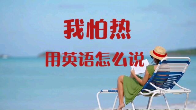 “我怕热”用英语怎么说?