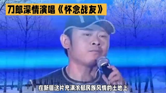 刀郎演唱《怀念战友》,亲爱的战友,再也看不到你雄伟的身影,唱的太感人