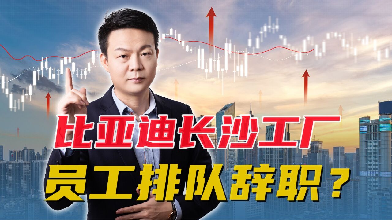 比亚迪长沙工厂,员工竟排队辞职?揭示什么信号?