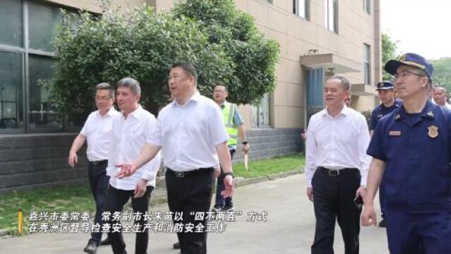 市委常委、常务副市长朱苗以“四不两直”方式在秀洲区督导检查安全生产和消防安全工作