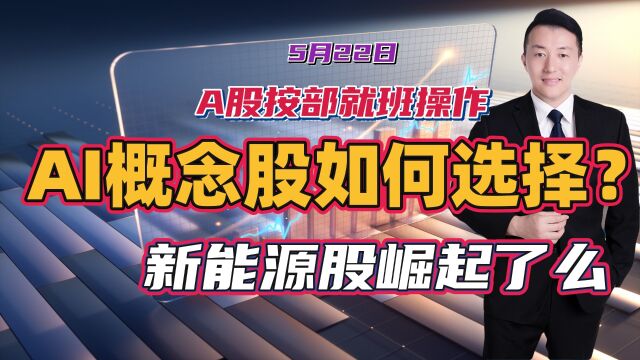 A股按部就班操作,不如看看AI概念股如何选择?新能源股崛起了么