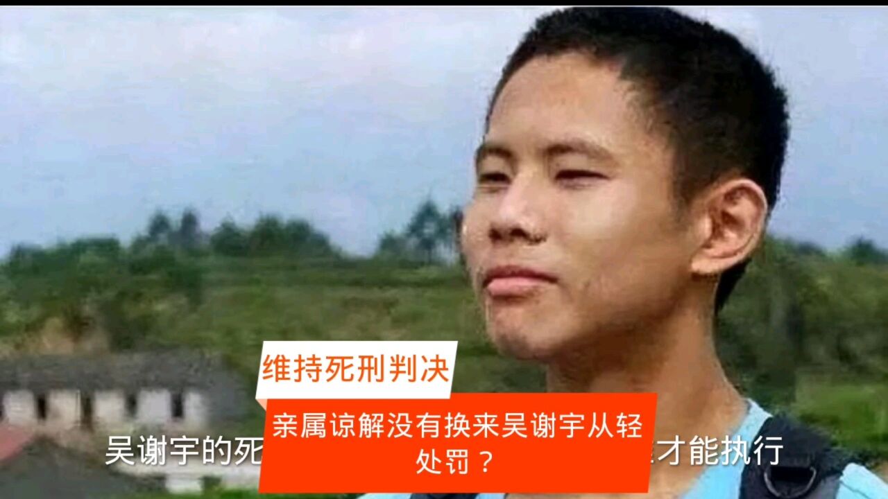 亲友谅解也不行,福建高院维持吴谢宇死刑判决?