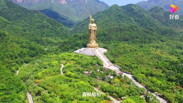 九华山地藏王菩萨铜像,高99米,耗资15亿打造,见者好运!