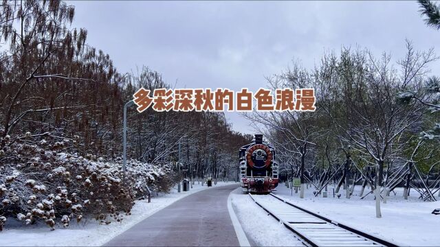 长春工业轨迹公园雪景