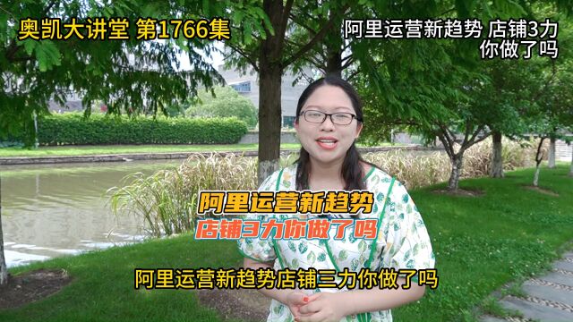 1766 阿里运营新趋势 店铺3力你做了吗