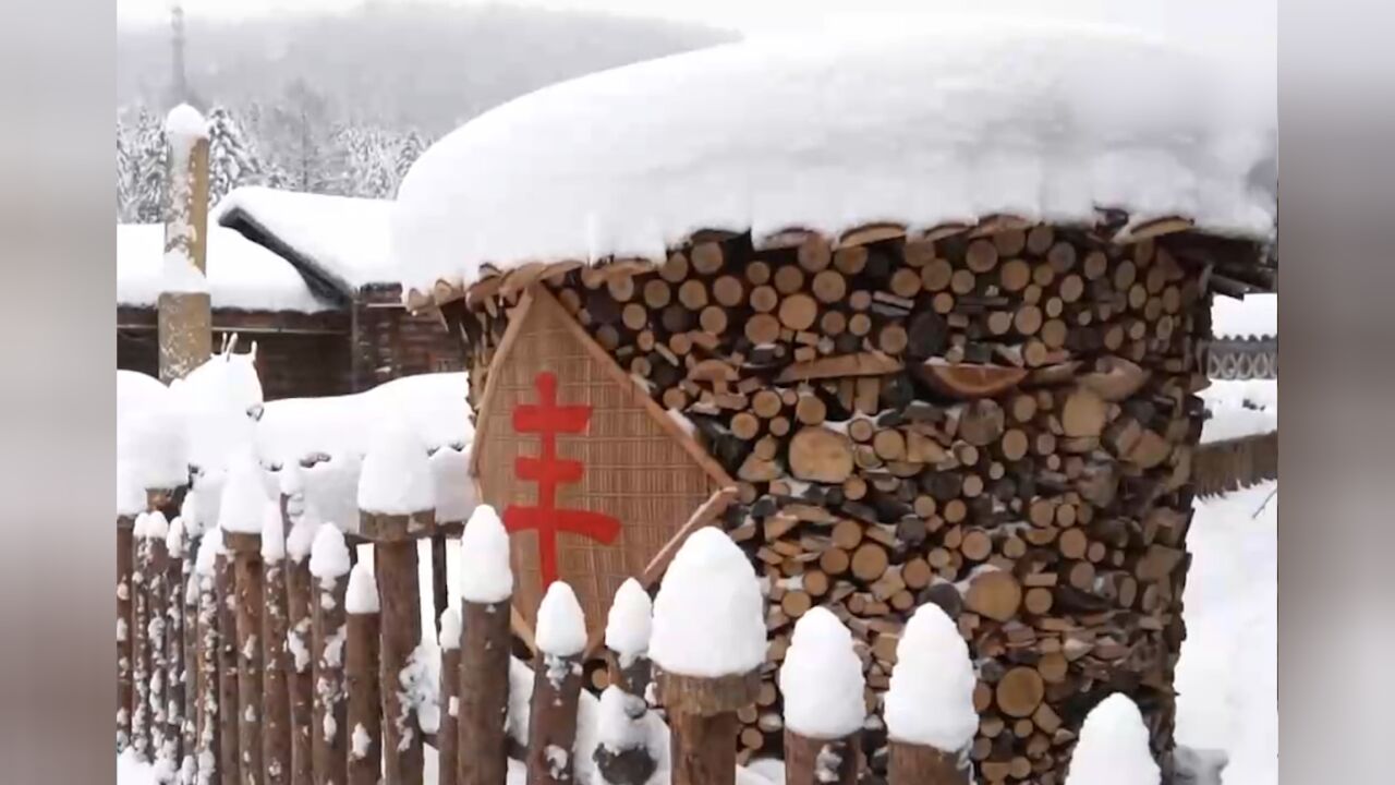 黑龙江海林:雪乡景区开园,积雪已达40厘米