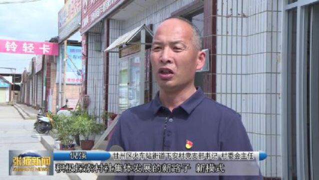 【视频】甘州区下安村:“村民”变“股民”⠠“资源”变“资产”