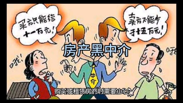 小心房产黑中介!避免踩坑!