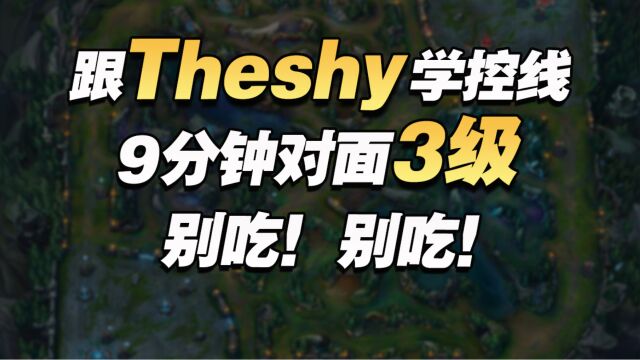 像Theshy这么控线,5分钟对面还是1级