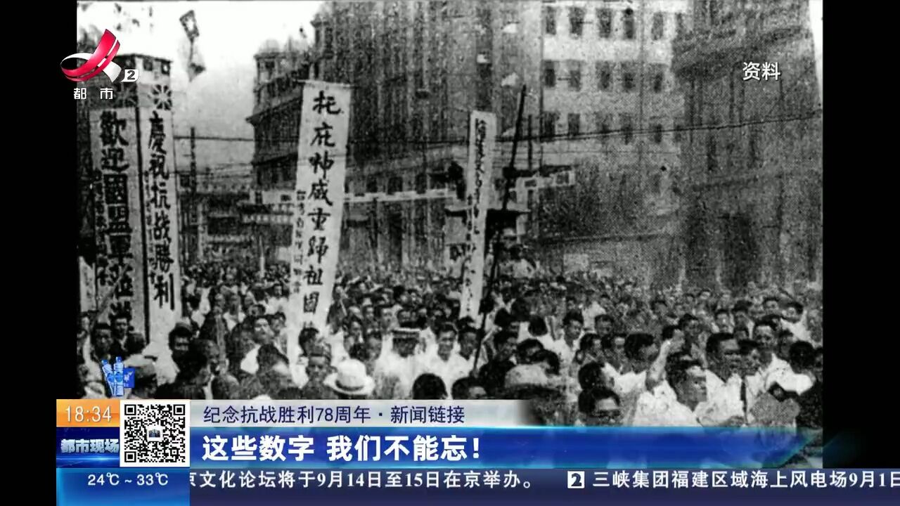 【纪念抗战胜利78周年ⷦ–𐩗𛩓𞦎壀‘这些数字 我们不能忘!