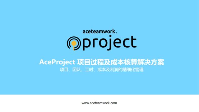 「AceTeamwork项目管理系统解决方案」介绍!