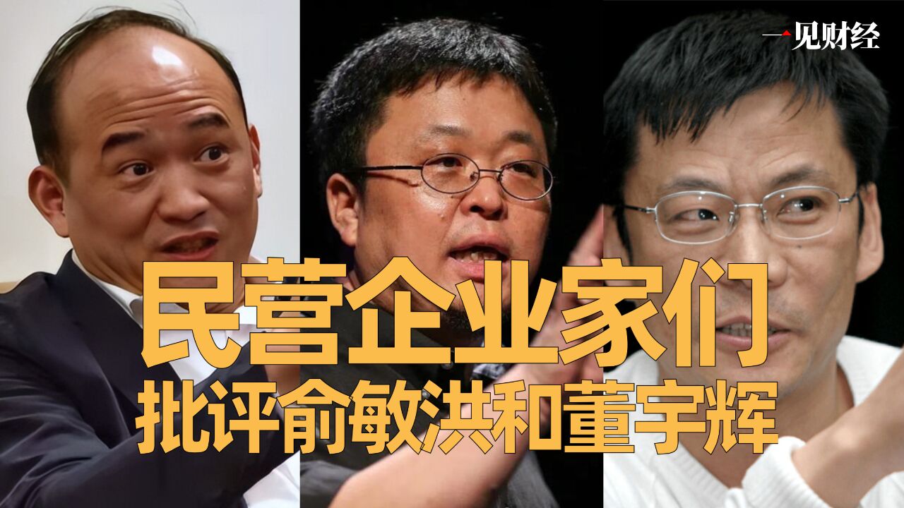 民营企业家们批评俞敏洪和董宇辉