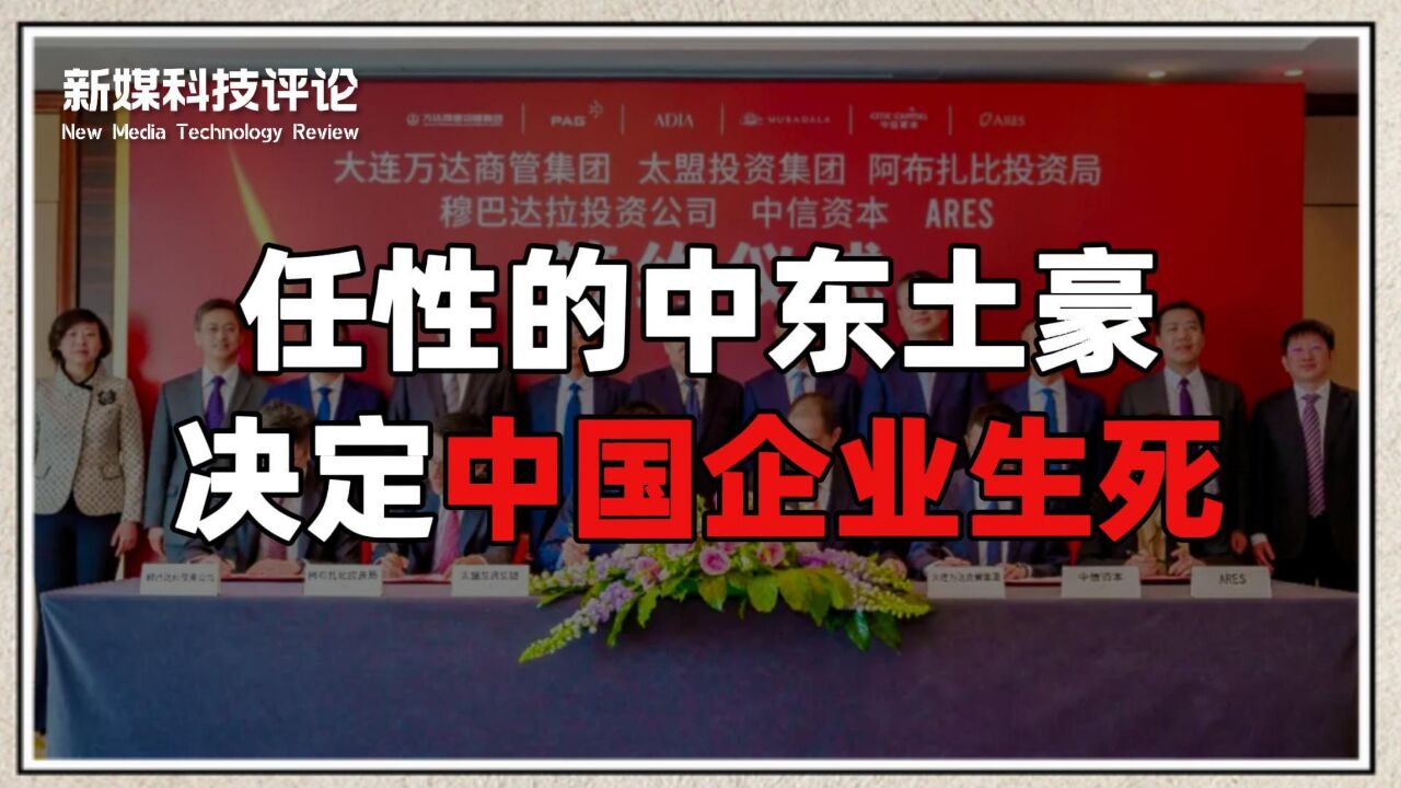 任性的中东土豪,正在决定着一批中国企业的生死