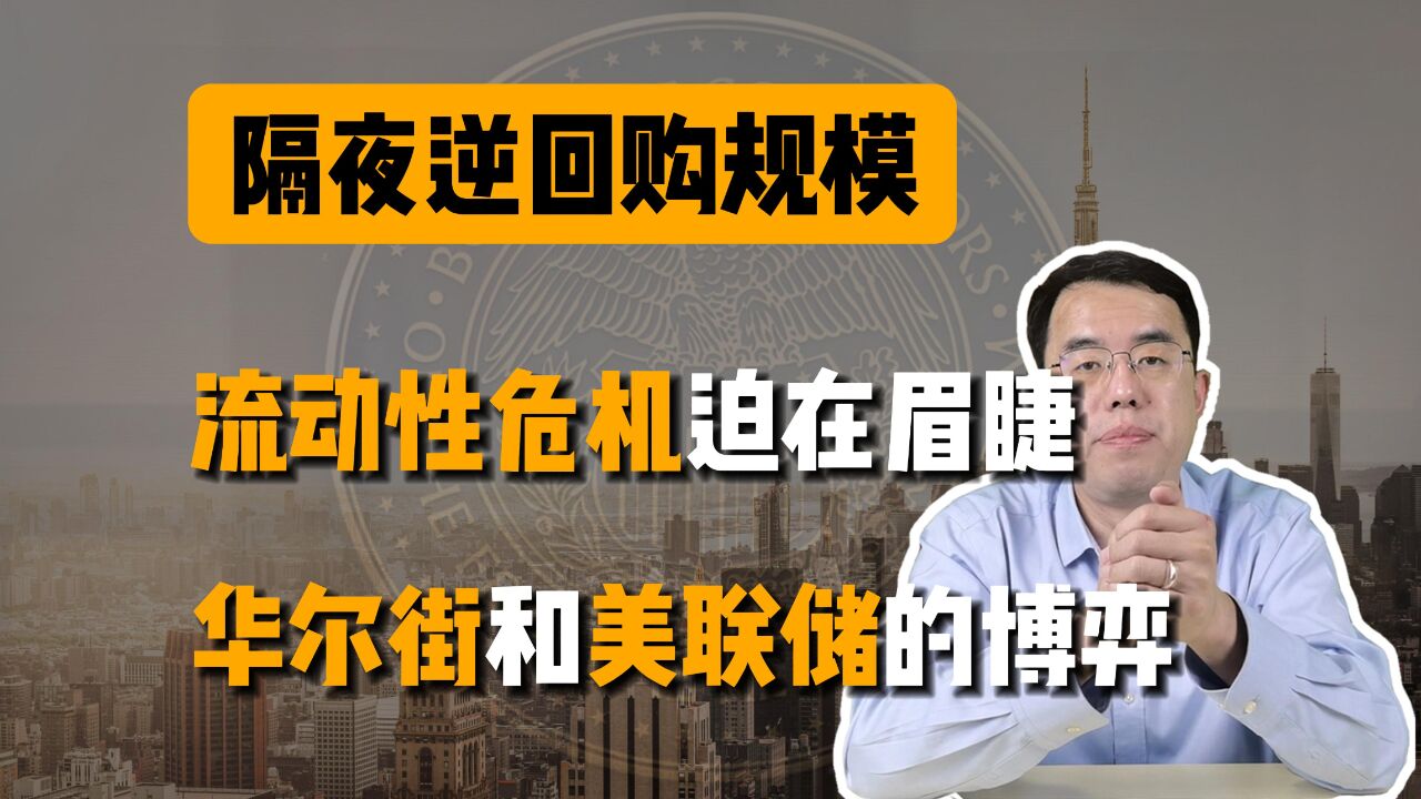 隔夜逆回购规模:流动性危机迫在眉睫,华尔街和美联储的博弈!