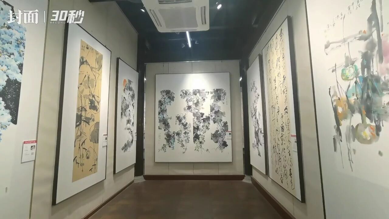 30秒丨60余幅作品!四川泸州东门口这场书画展邀你来打卡